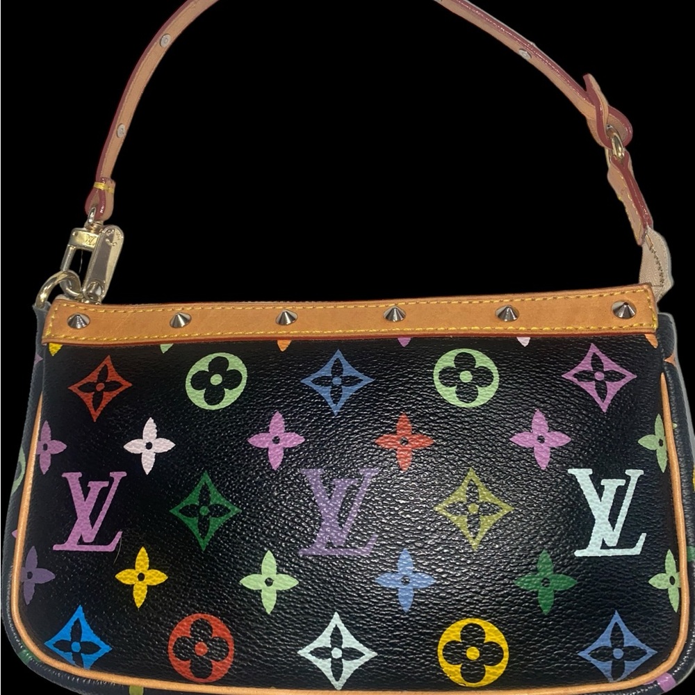 Louis Vuitton Monogram Black Pochette Bag